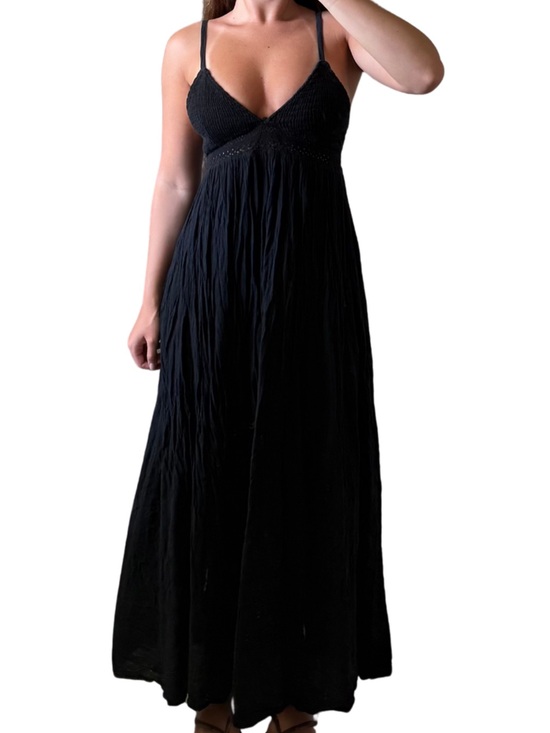 Blanco By Nature Dresses & Skirts - BLANCO BY NATURE Black Maxi Dress with Spaghetti Straps